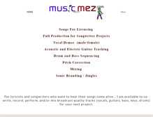 Tablet Screenshot of musicmez.com